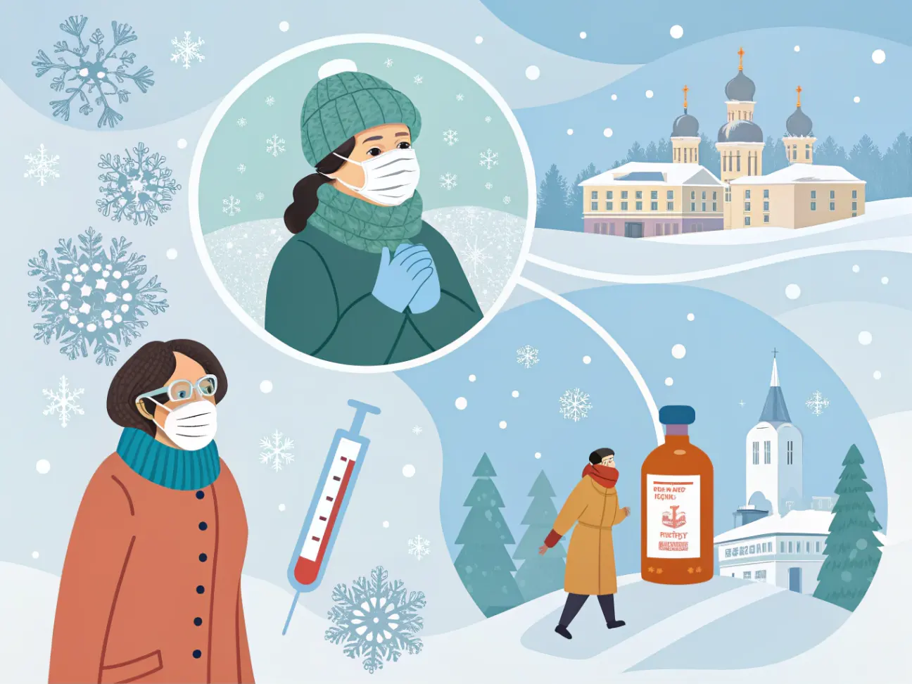 Грипп и сезонные инфекции зимой в России